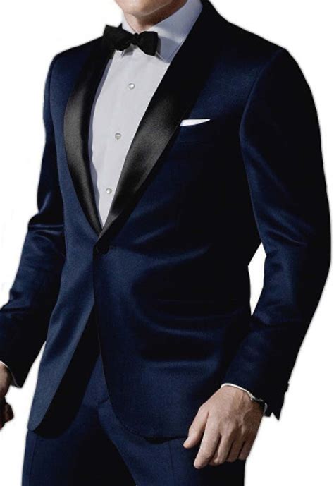 midnight blue tuxedo suit.